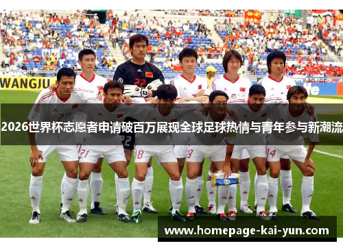 2026世界杯志愿者申请破百万展现全球足球热情与青年参与新潮流 2026世界杯志愿者申请破百万展现全球足球热情与青年参与新潮流